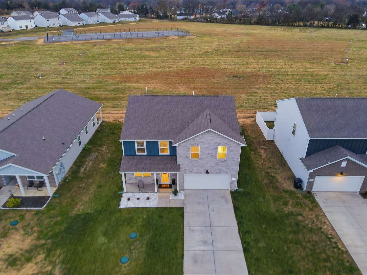Huge field in the back - no neighbors behind you!