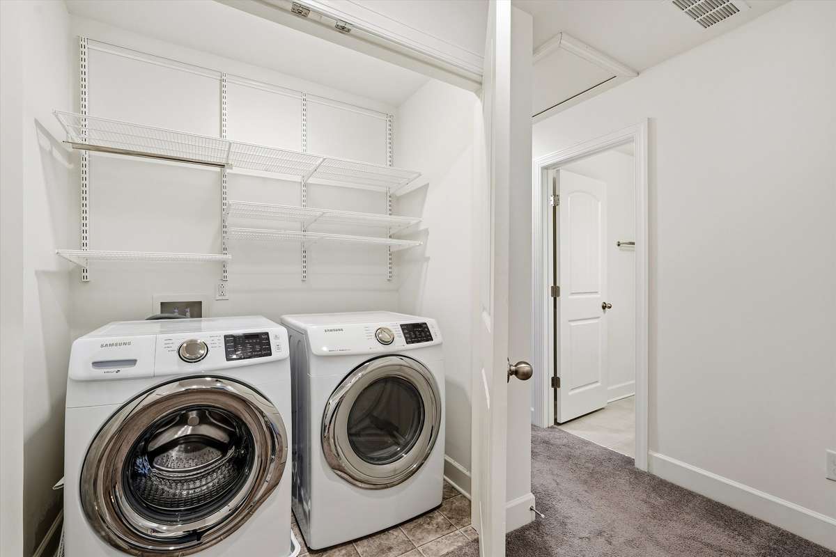 Laundry on same level as all bedrooms!