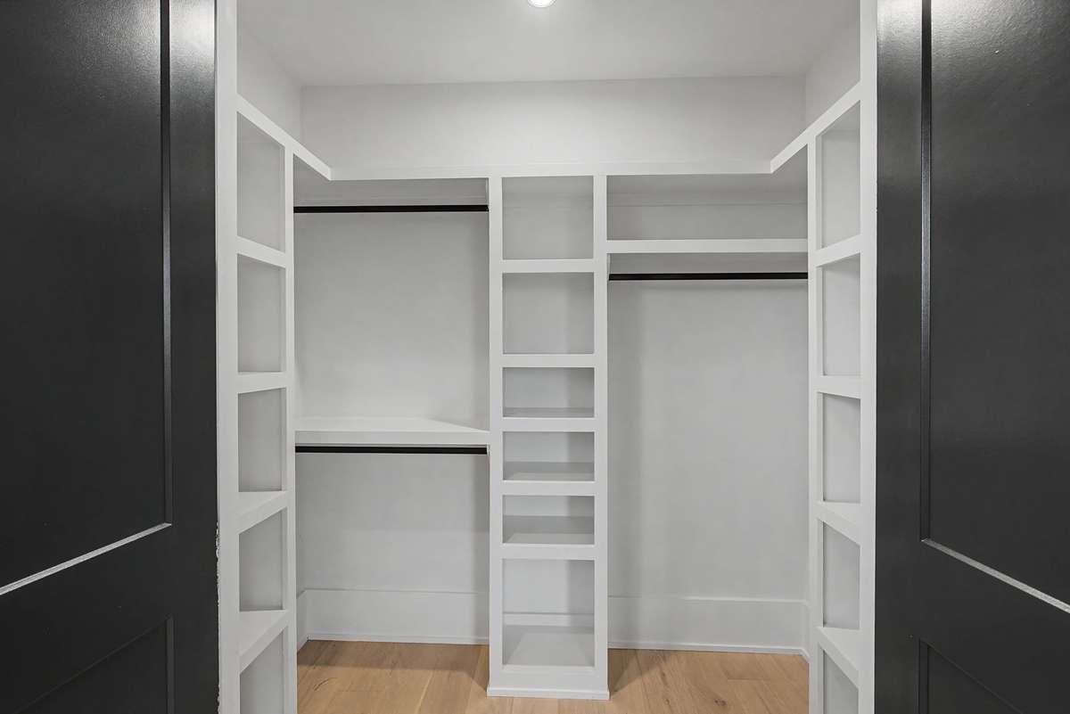 Primary suite has two closets....enough room for all the ladies's shoes!