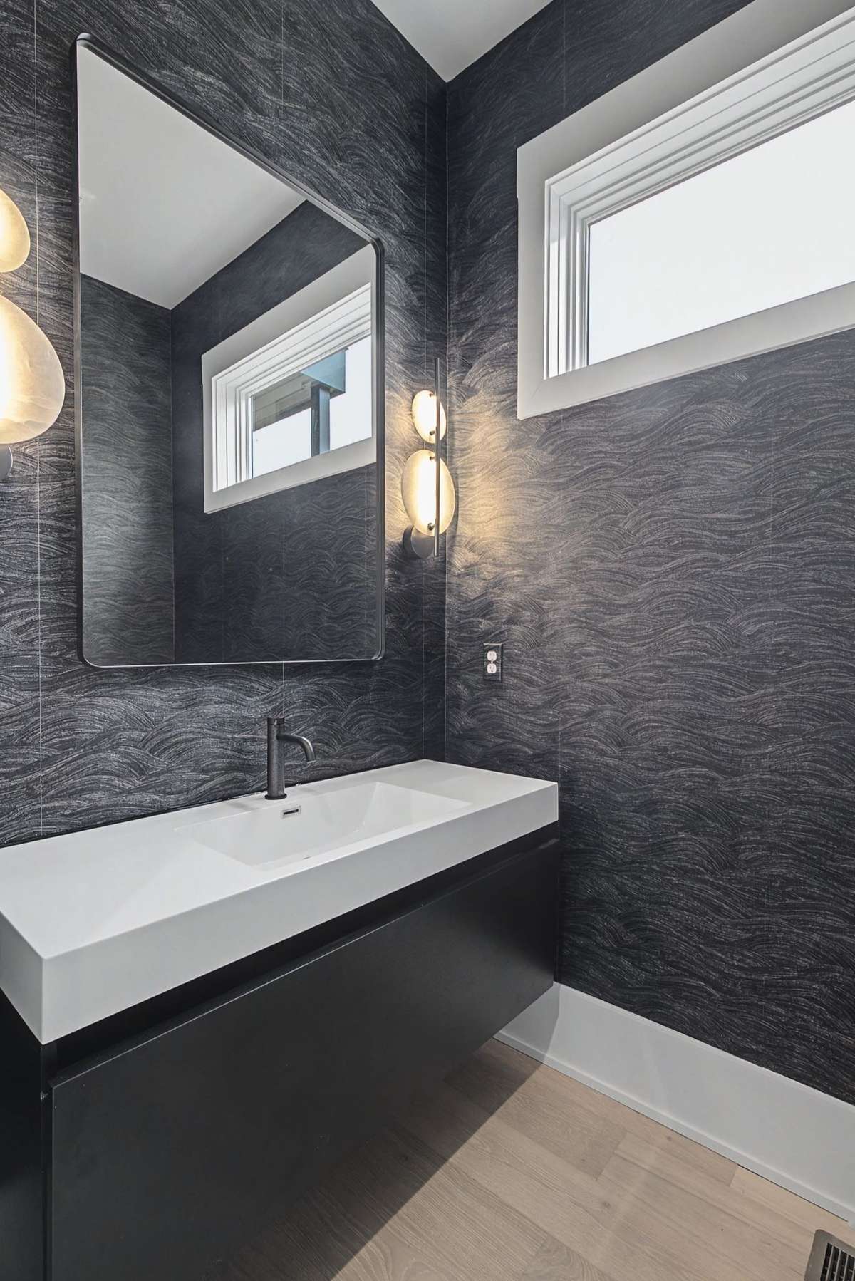Half bath on main floor.