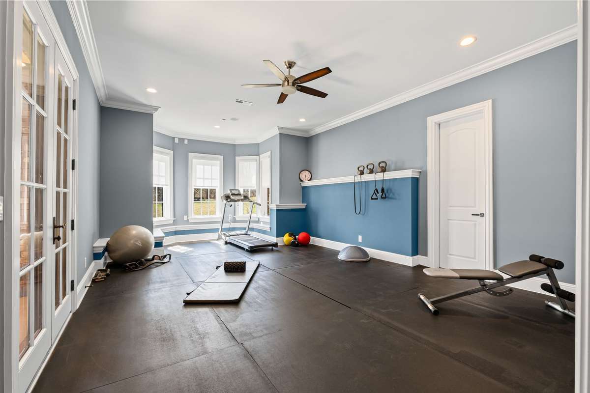 Ground-floor bedroom is perfect for a variety of needs.
