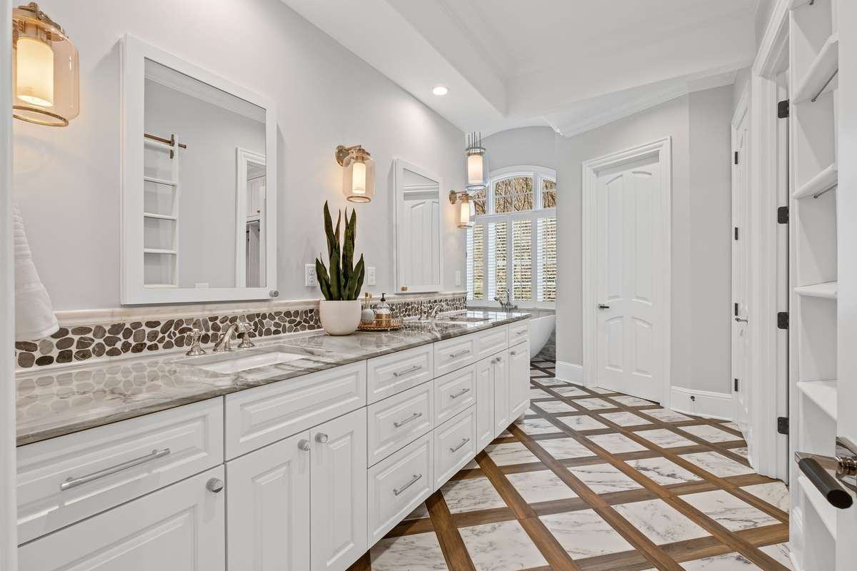 A private sanctuary with heated floor in the bath- luxury at its finest.