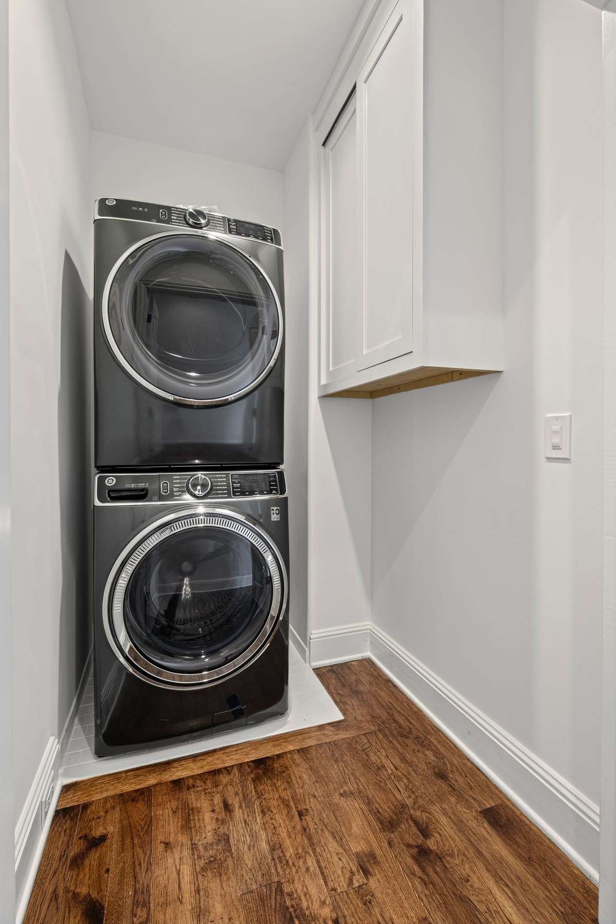 Conveniently located upstairs laundry.