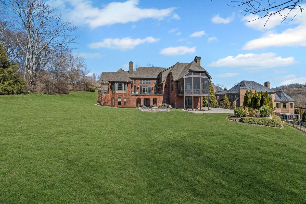 Backyard space is perfect for both play and entertaining.