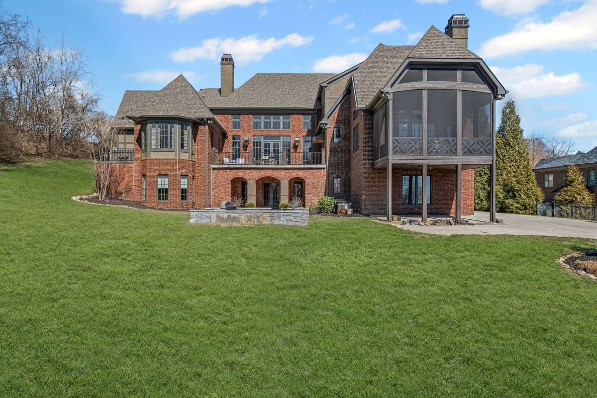 Backyard space is perfect for both play and entertaining.