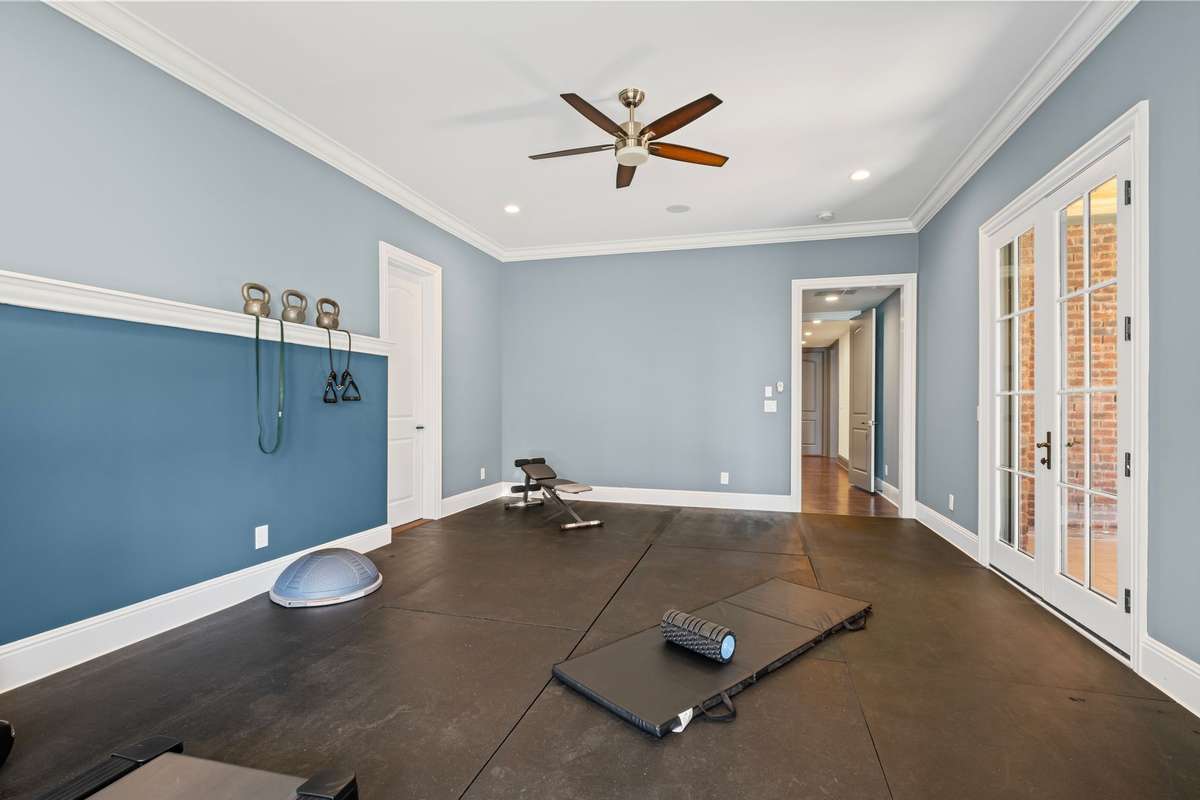 Ground-floor bedroom is perfect for a variety of needs.