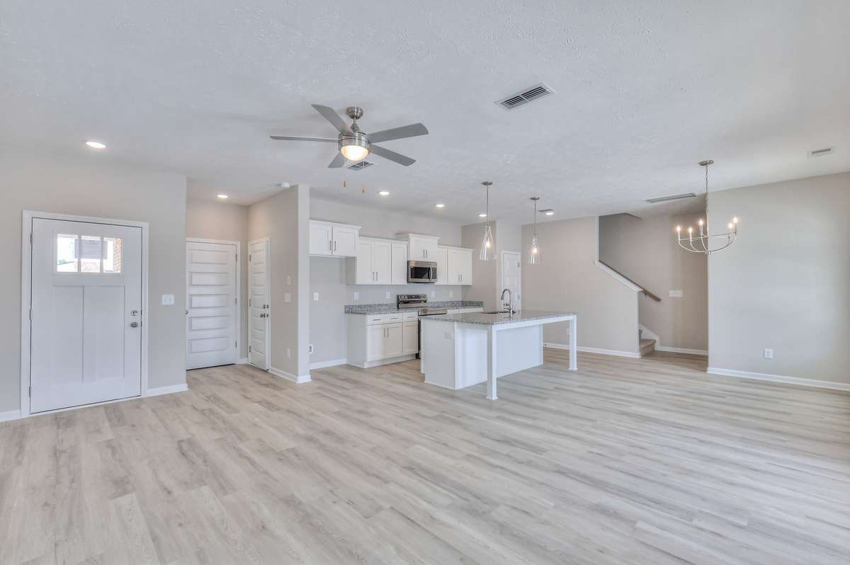 Open Living Room/ Kitchen