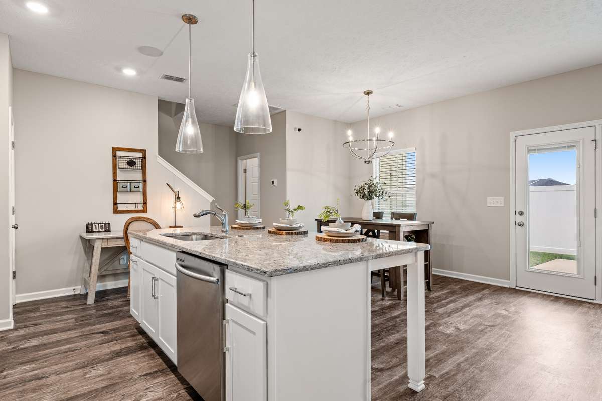 Photos from a staged model home listing
