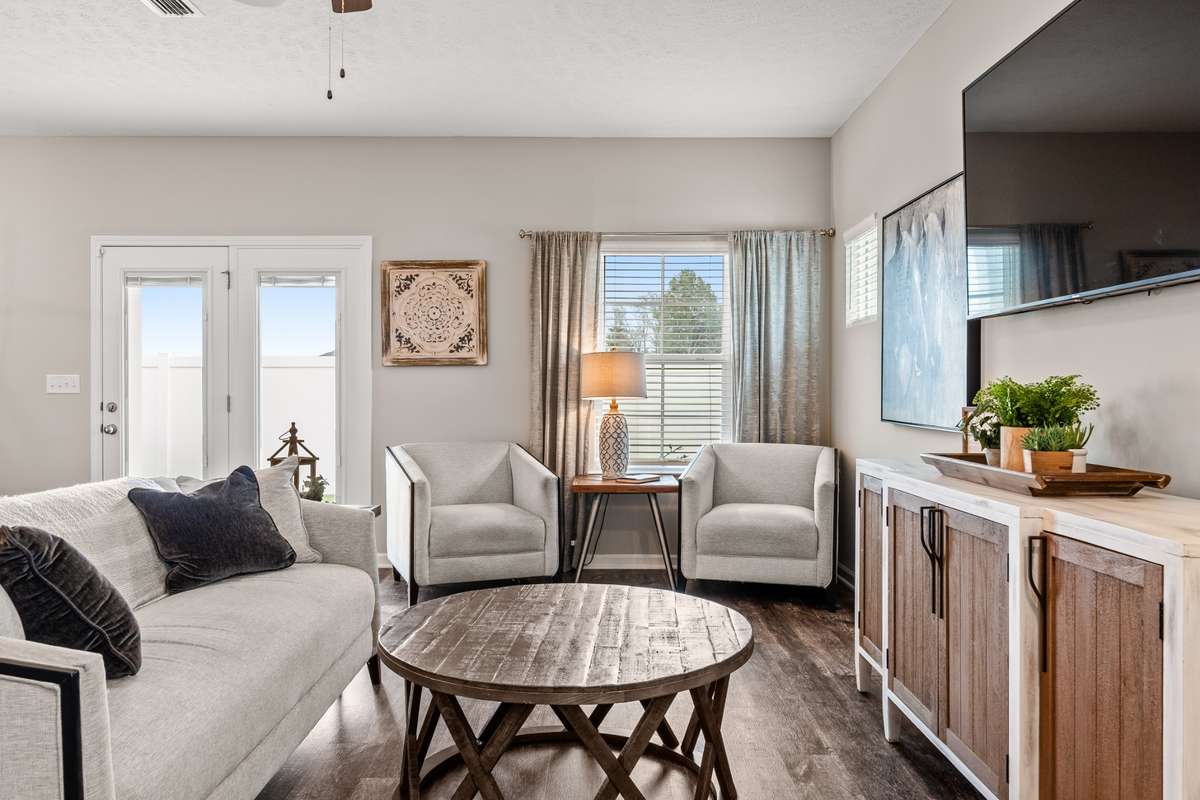Photos from a staged model home listing