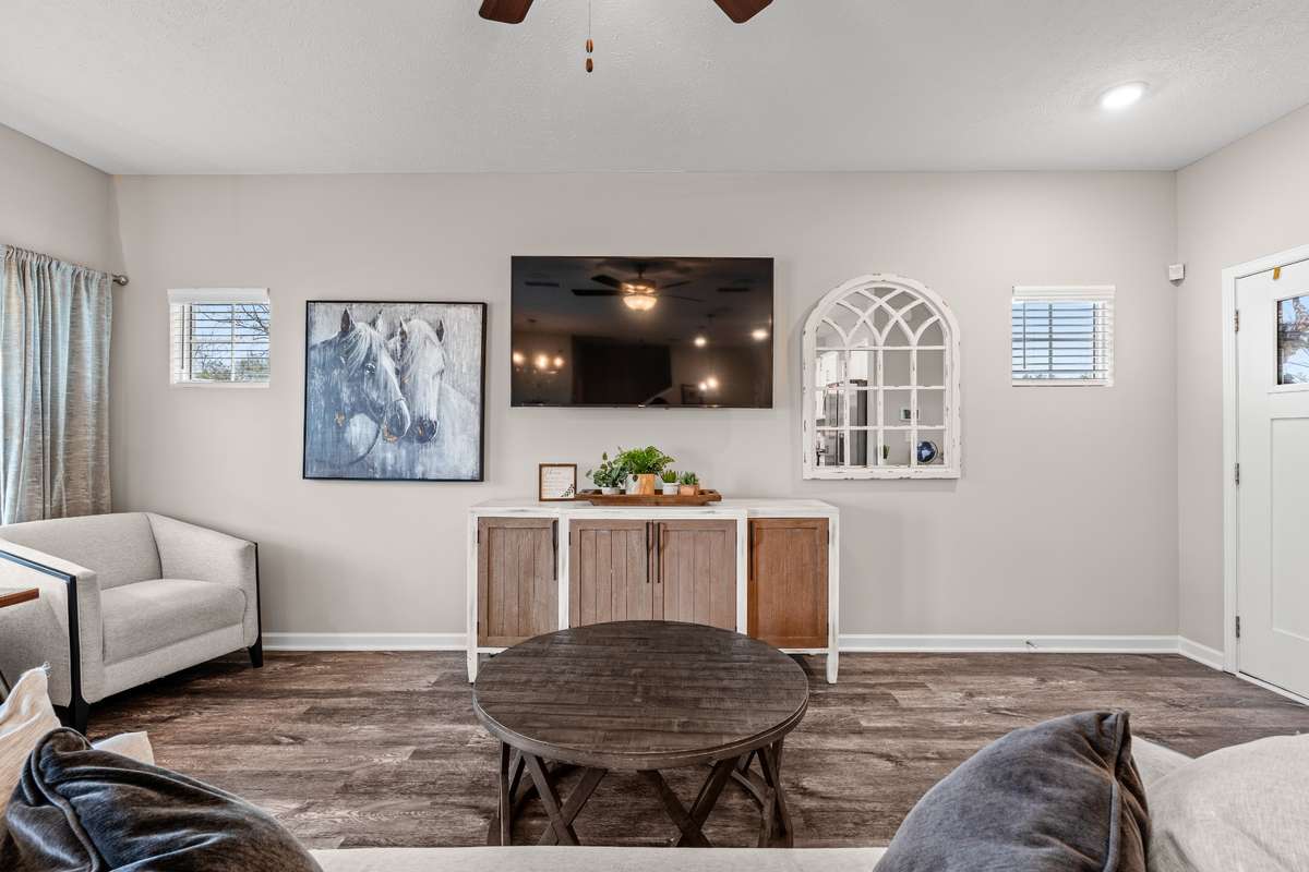 Photos from a staged model home listing