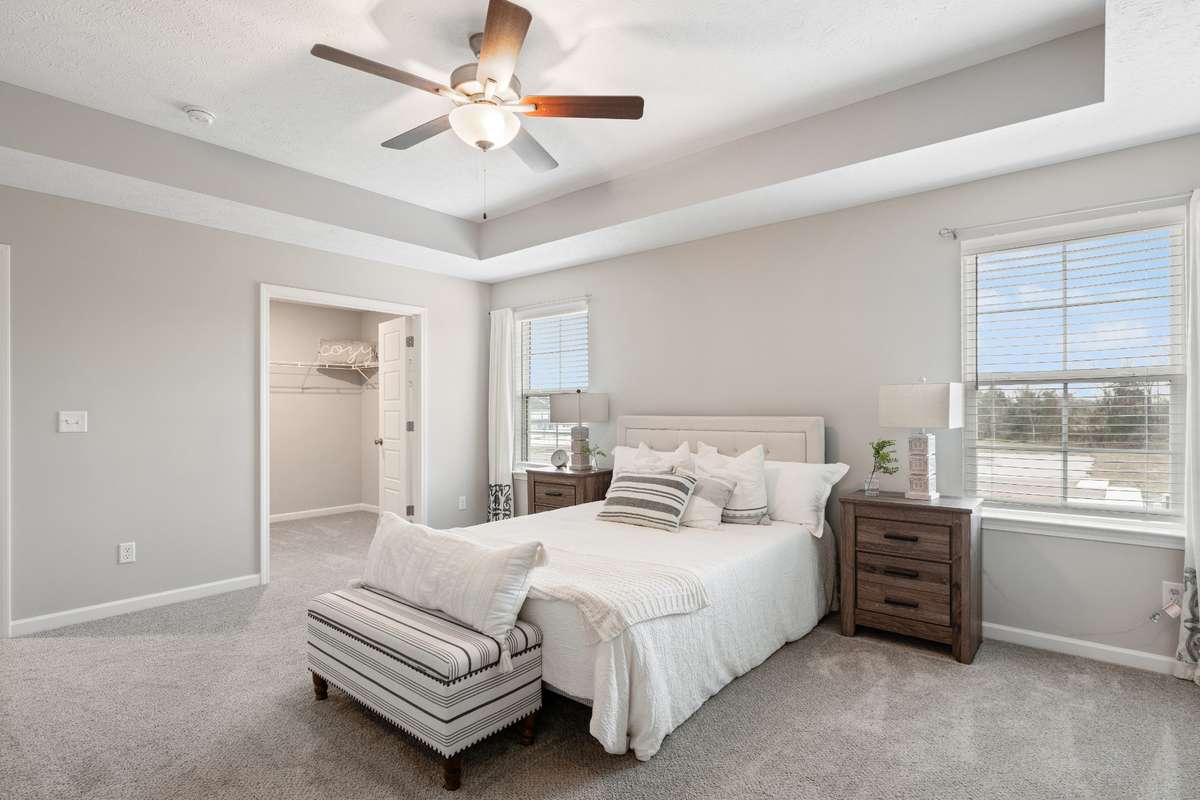 Photos from a staged model home listing
