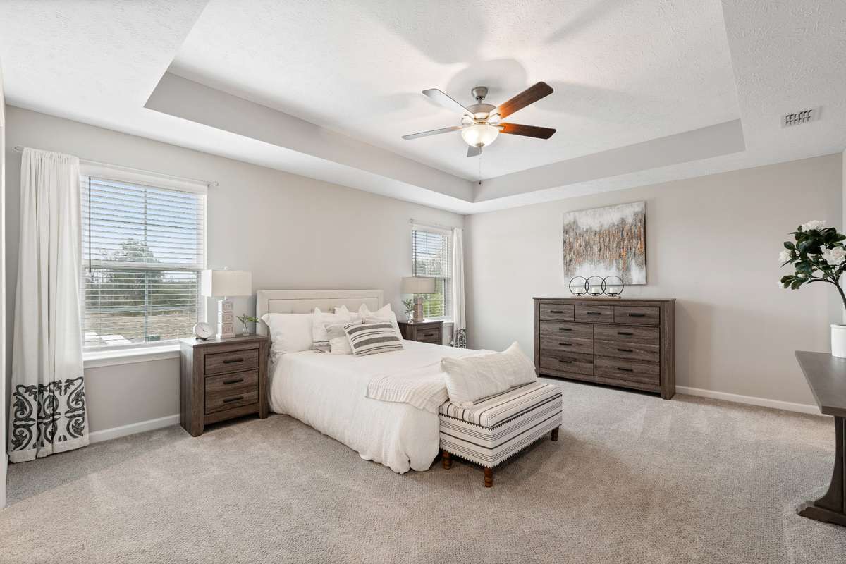 Photos from a staged model home listing