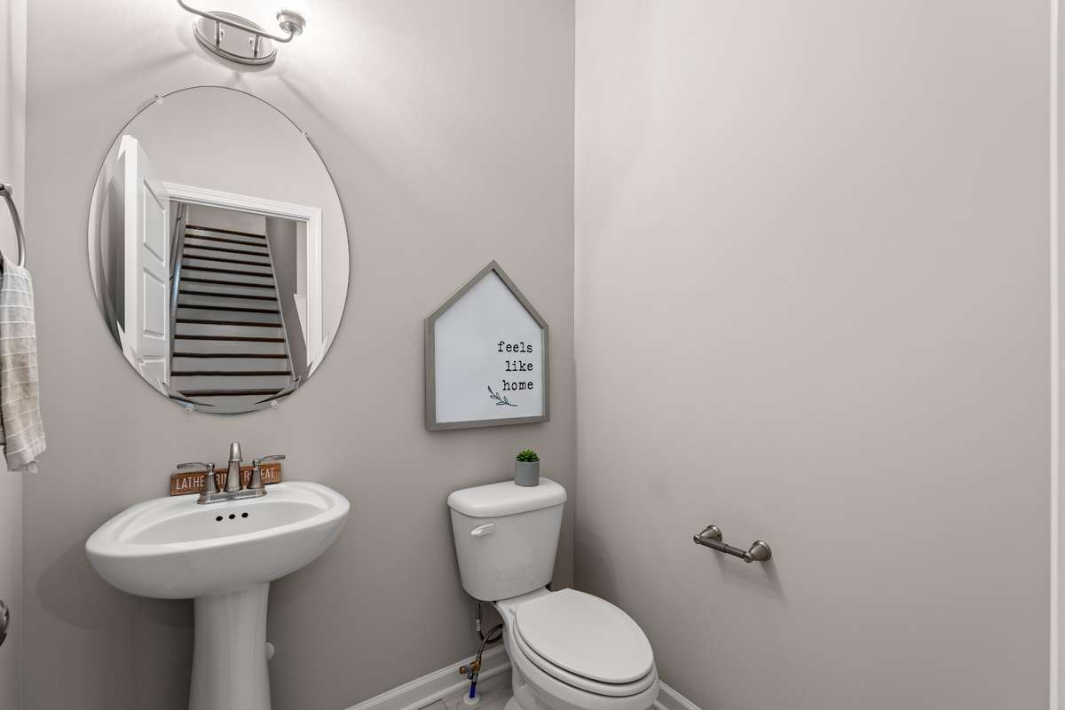 Photos from a staged model home listing