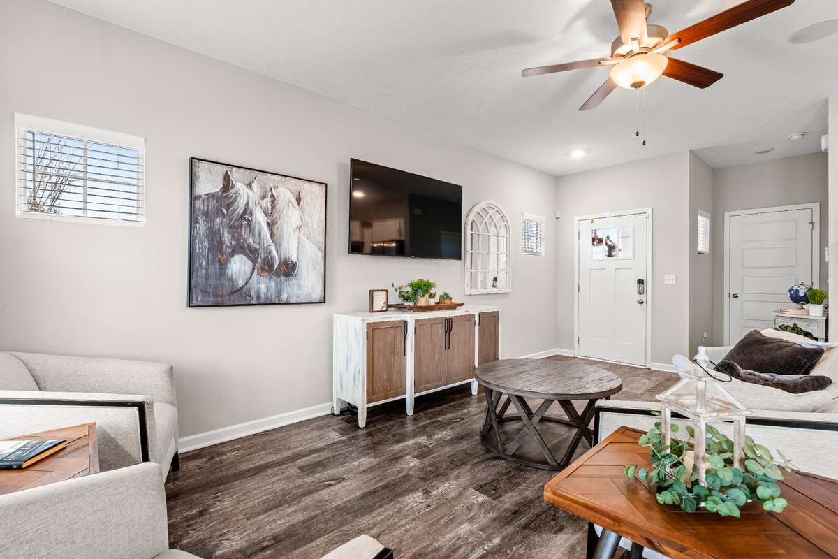 Photos from a staged model home listing