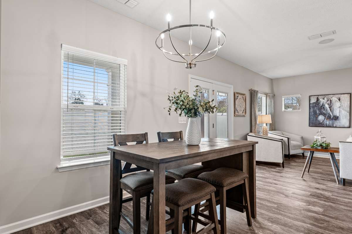 Photos from a staged model home listing
