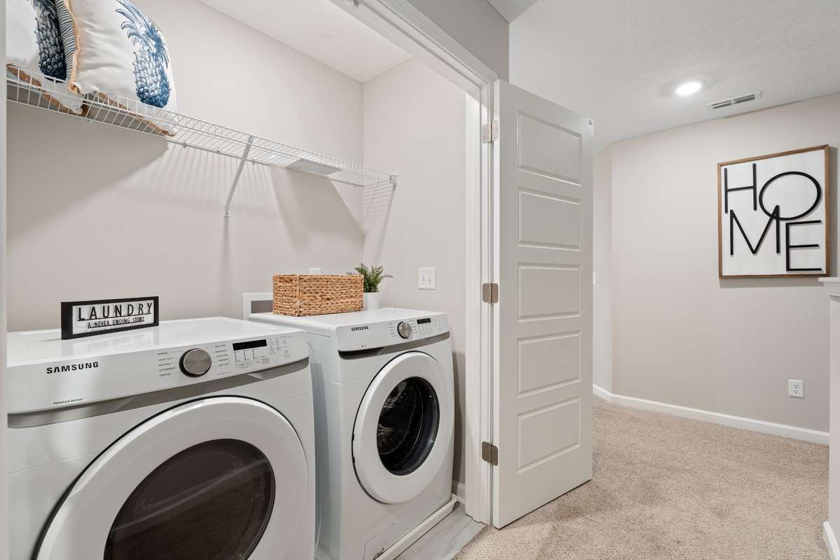 Photos from a staged model home listing
