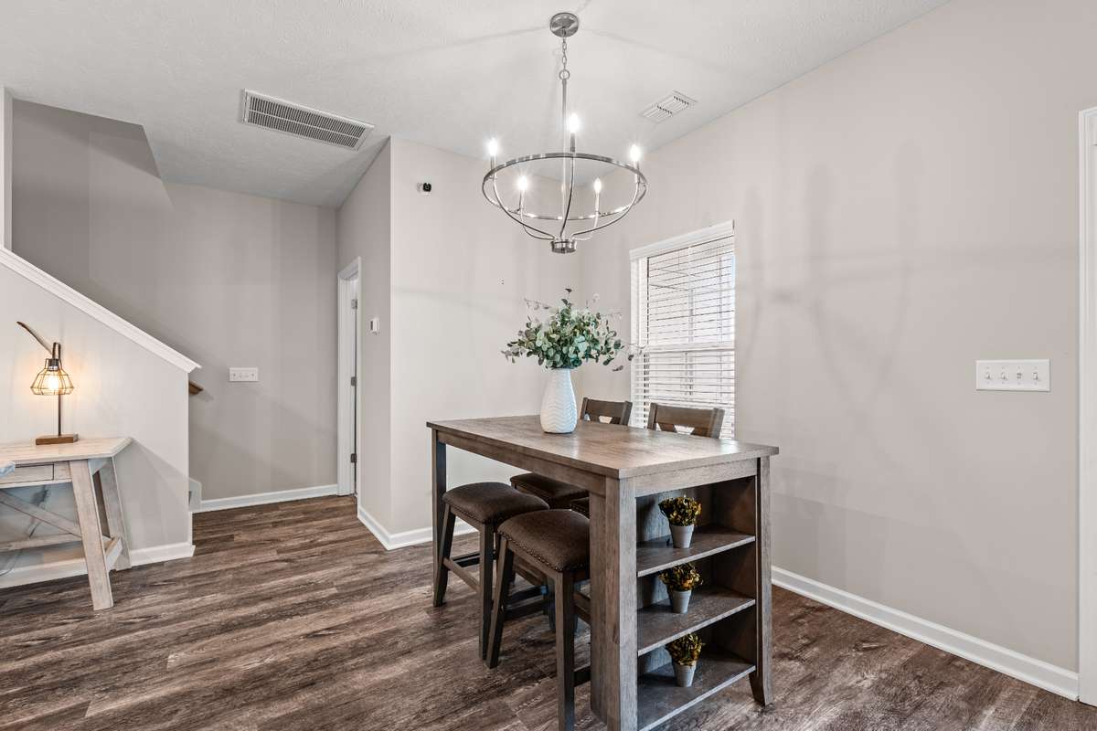 Photos from a staged model home listing