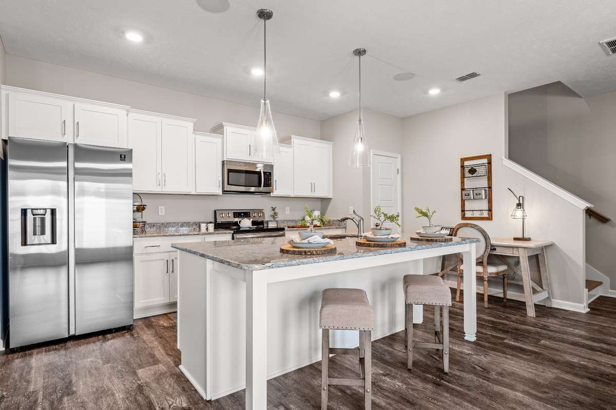Photos from a staged model home listing