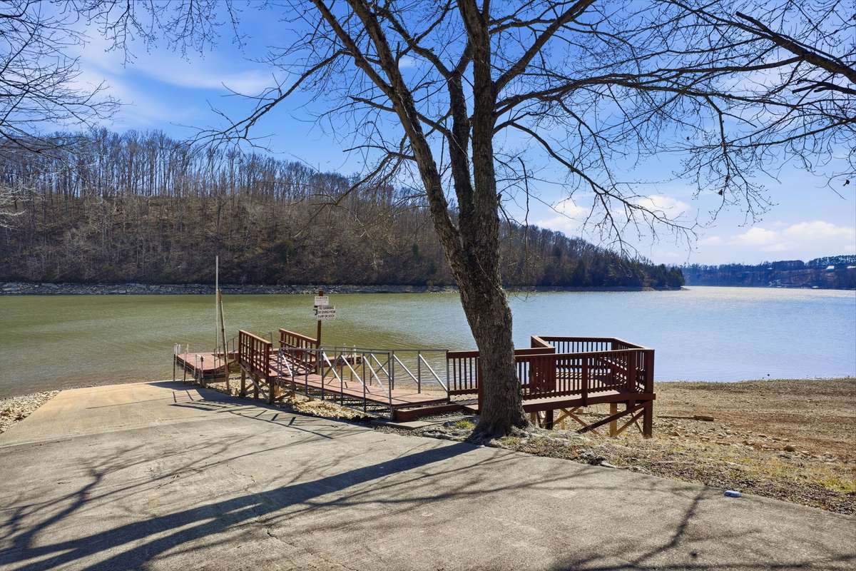 Another view of the community boat ramp area.