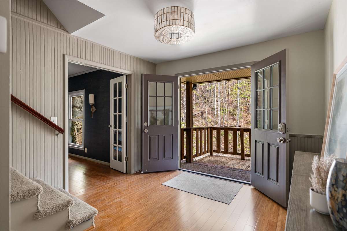 Large front entry.