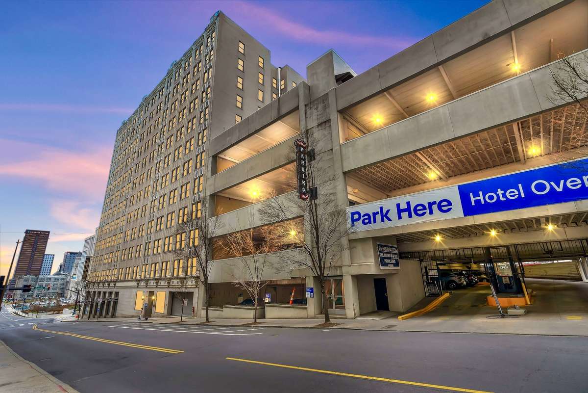 Attached parking garage
