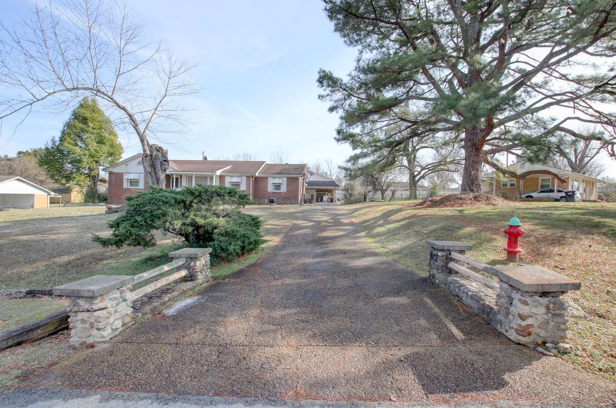Driveway entrance