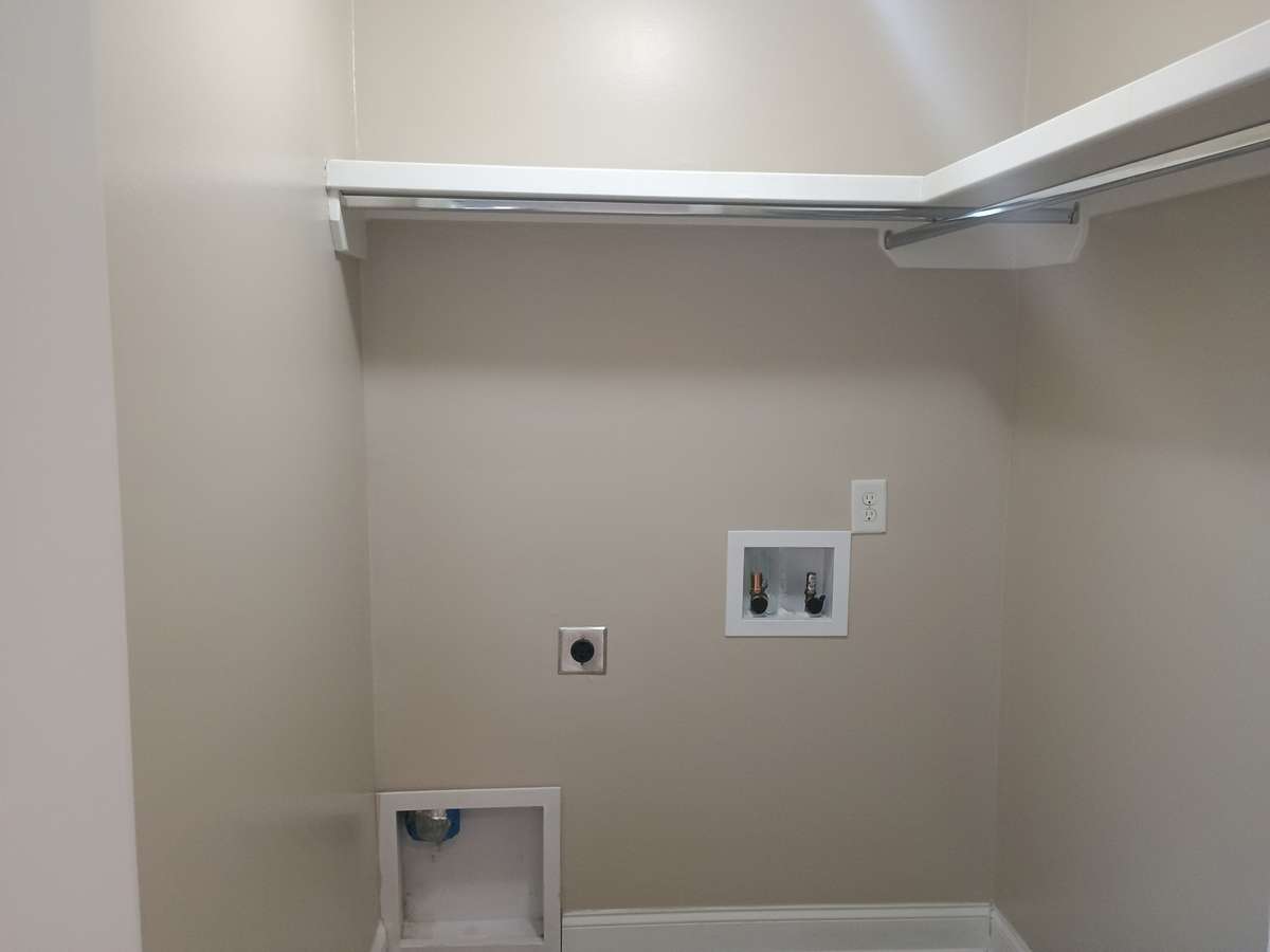 Laundry room on upper level
