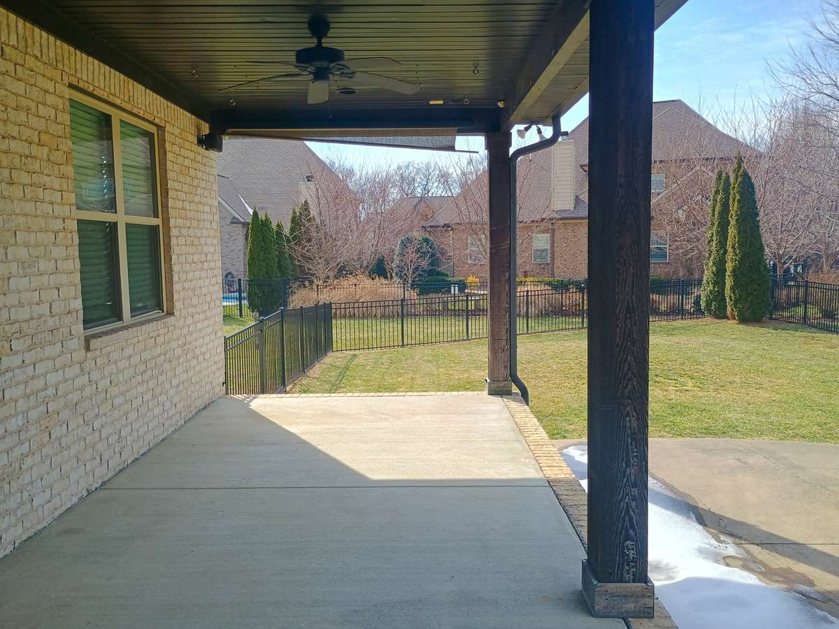 Covered back porch