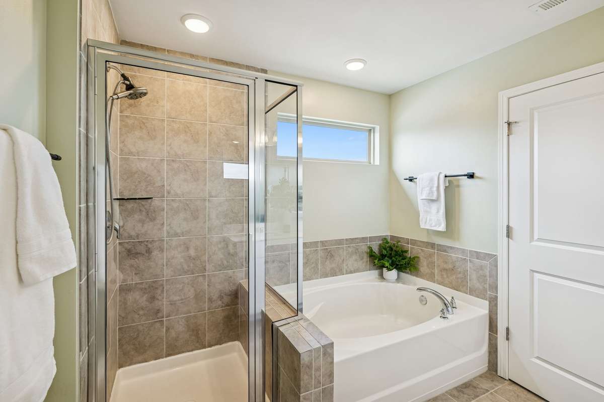 Lots of natural light in this bathroom!