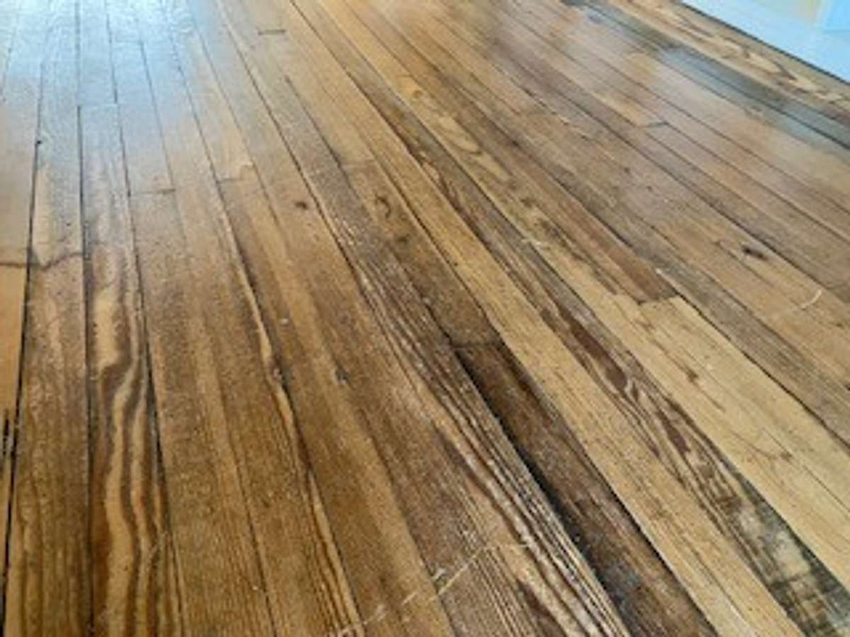 Original hardwood in upstairs expansion space