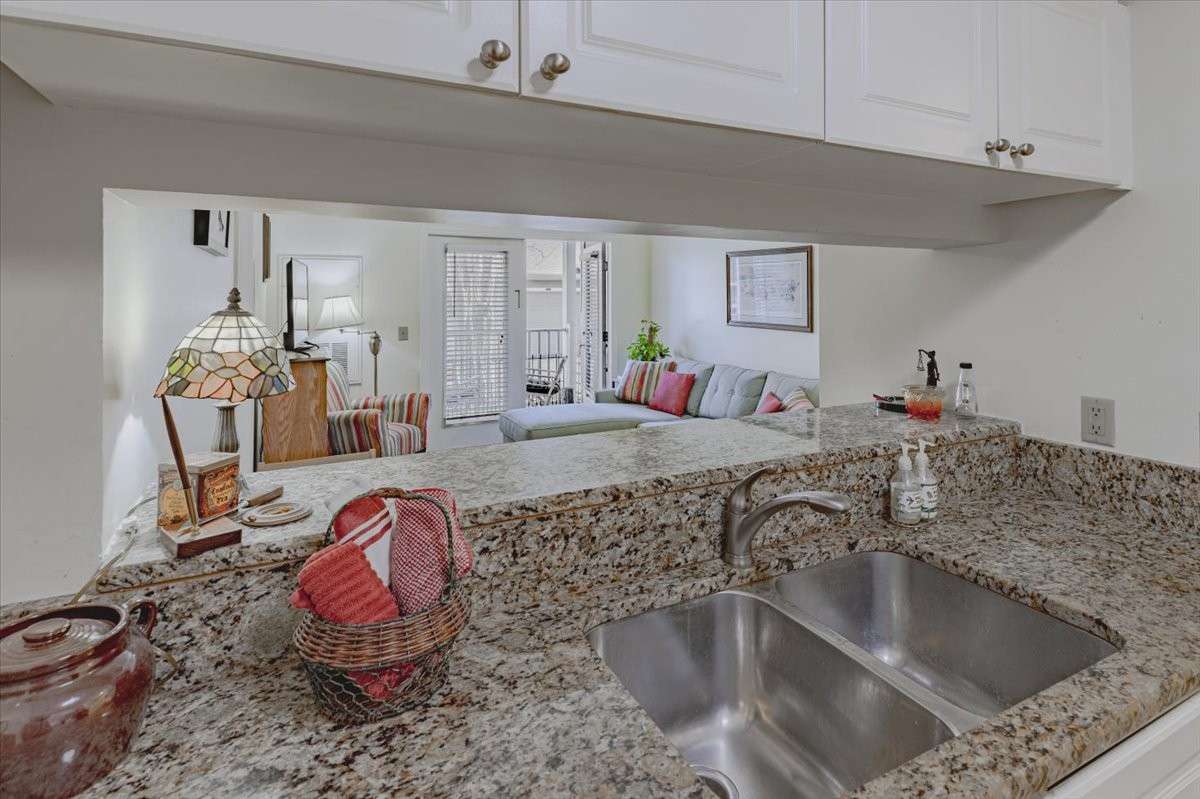 Lovely view from the kitchen to the great room.