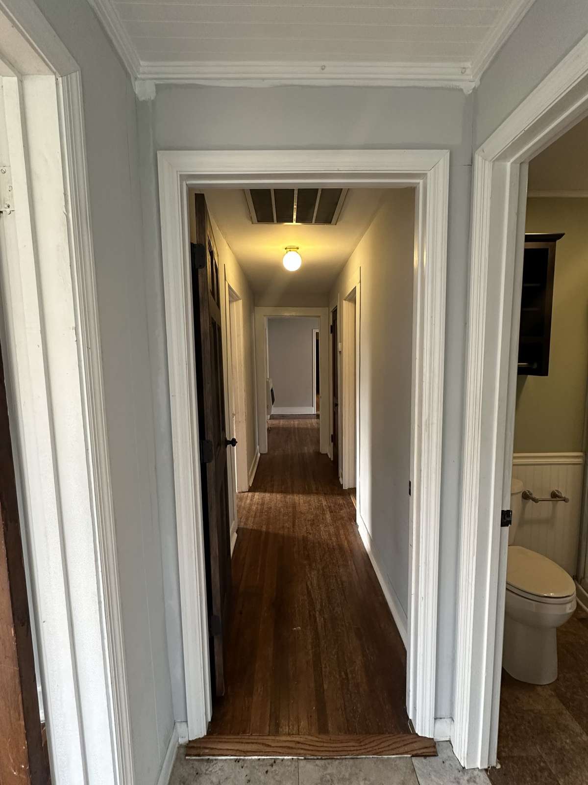 Hallway to dining room from the 2nd bedroom.