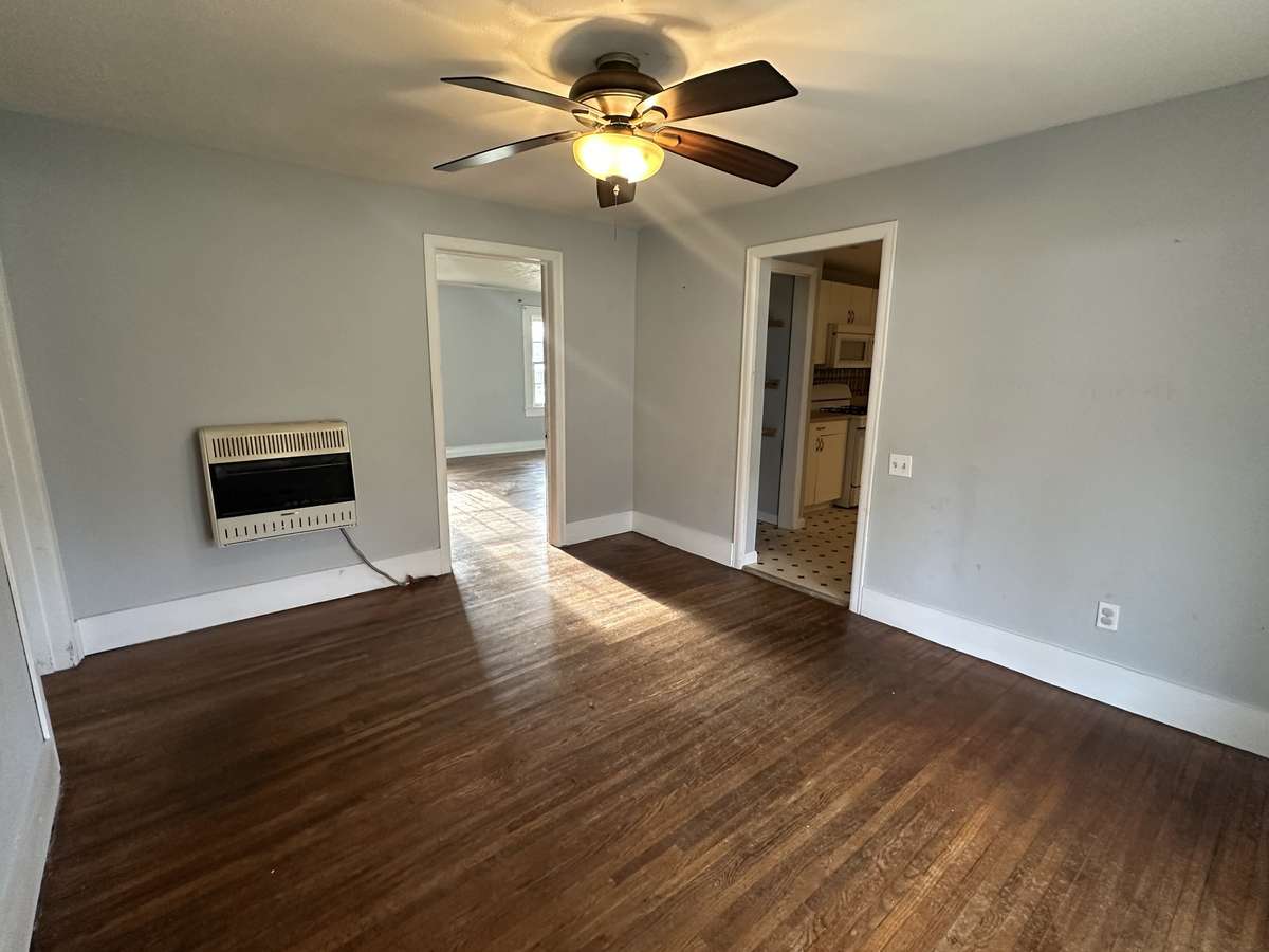 Dining room with access to the living room, kitchen and back porch