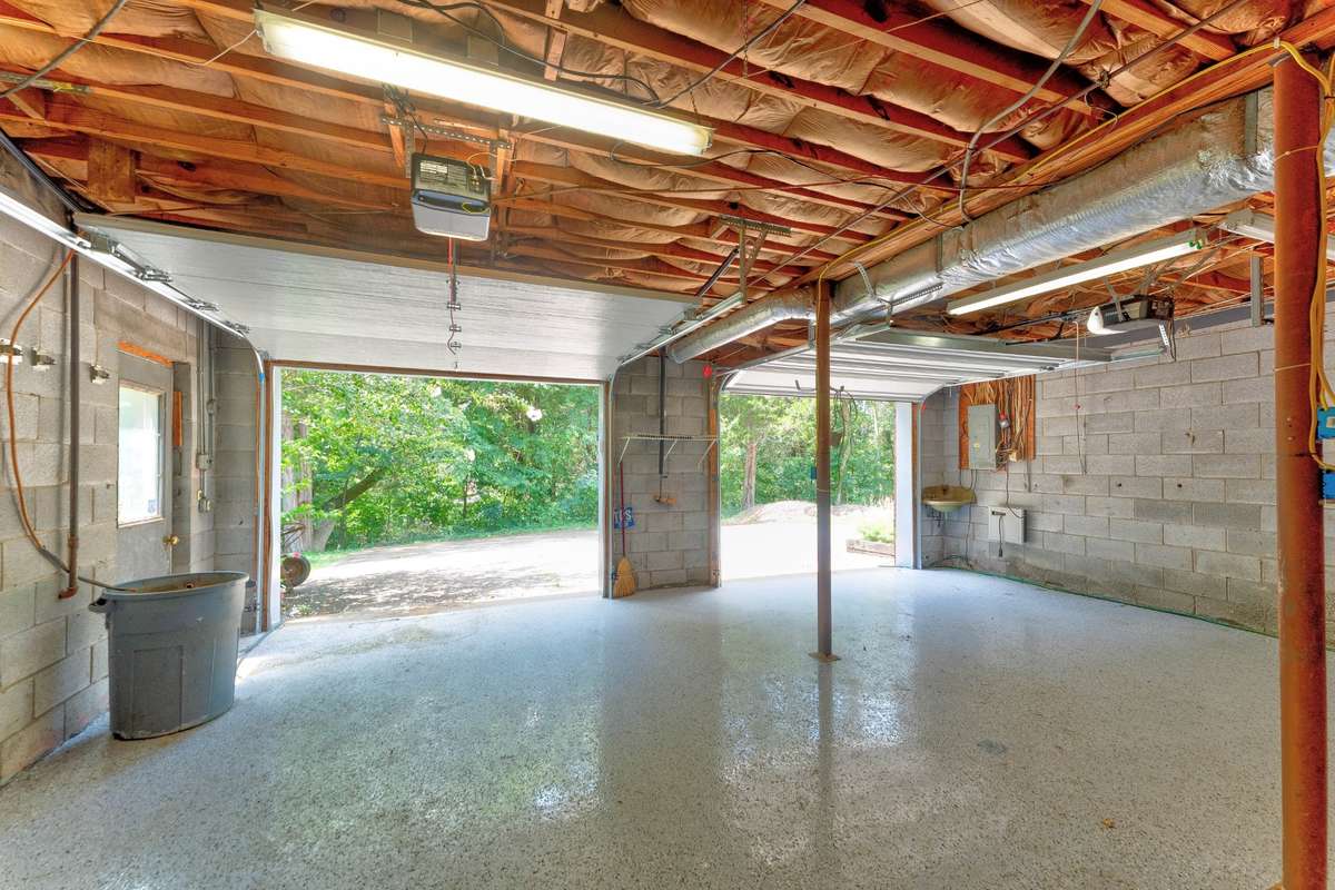 Oversized two car garage