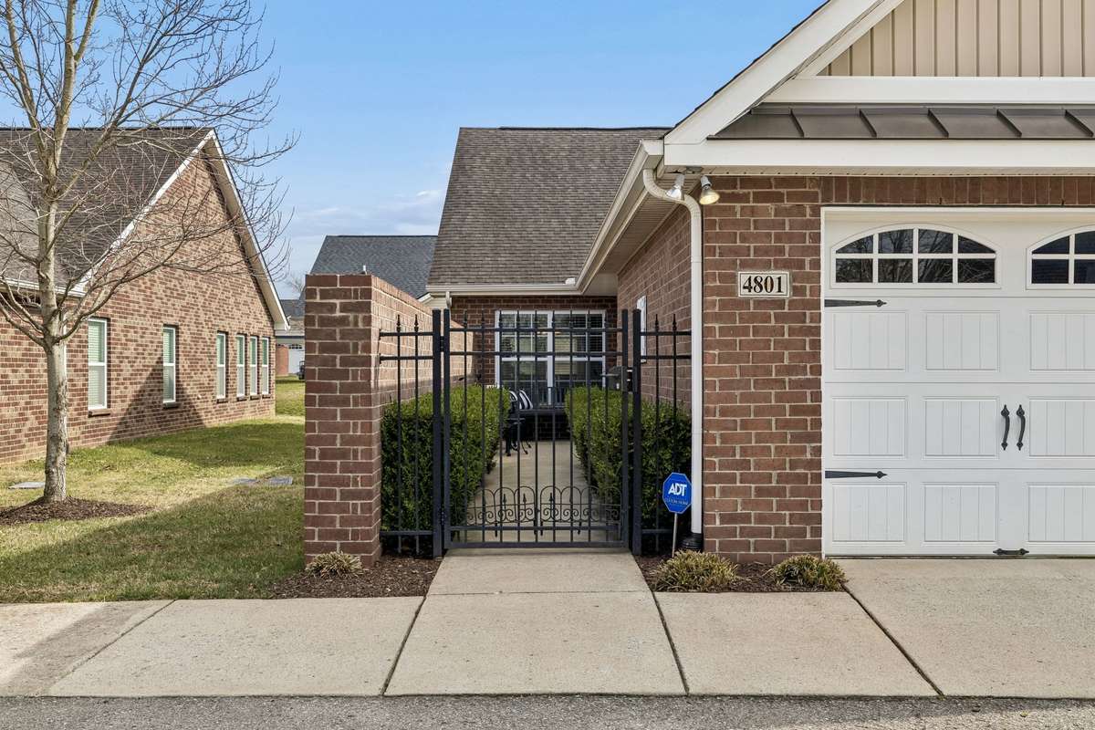 Private gated front courtyard entryways on all units (gate includes lock mechanism )