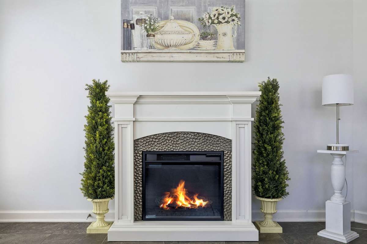 ELECTRIC (wall plug in) fireplace- negotiable!
