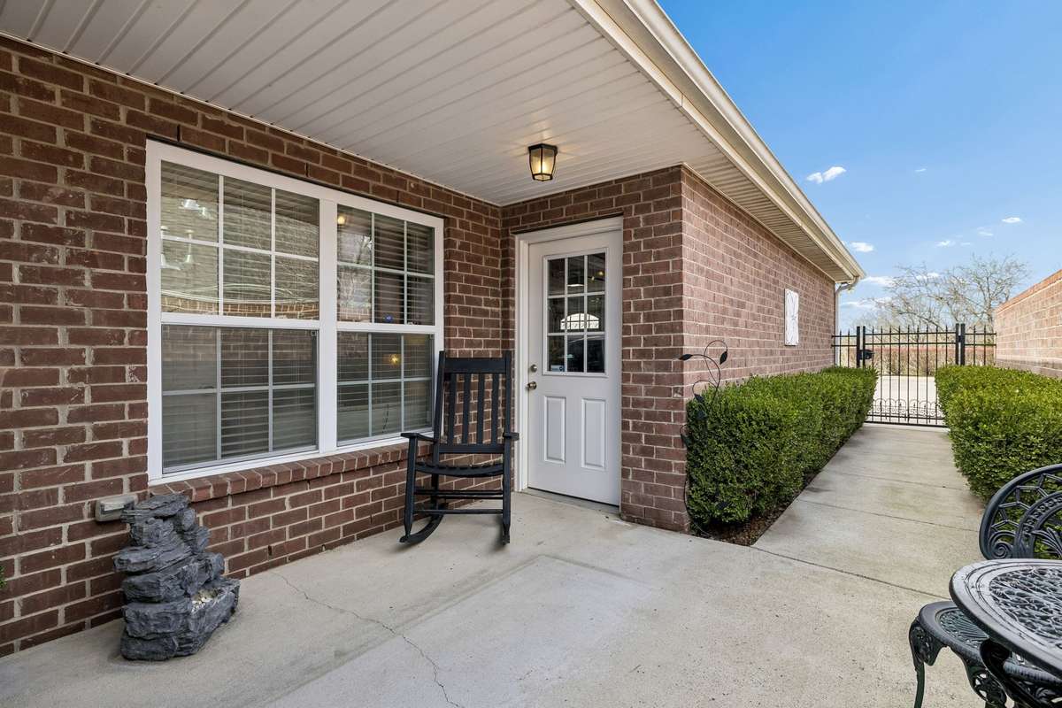 Attached two car garages with convenient additional attic storage