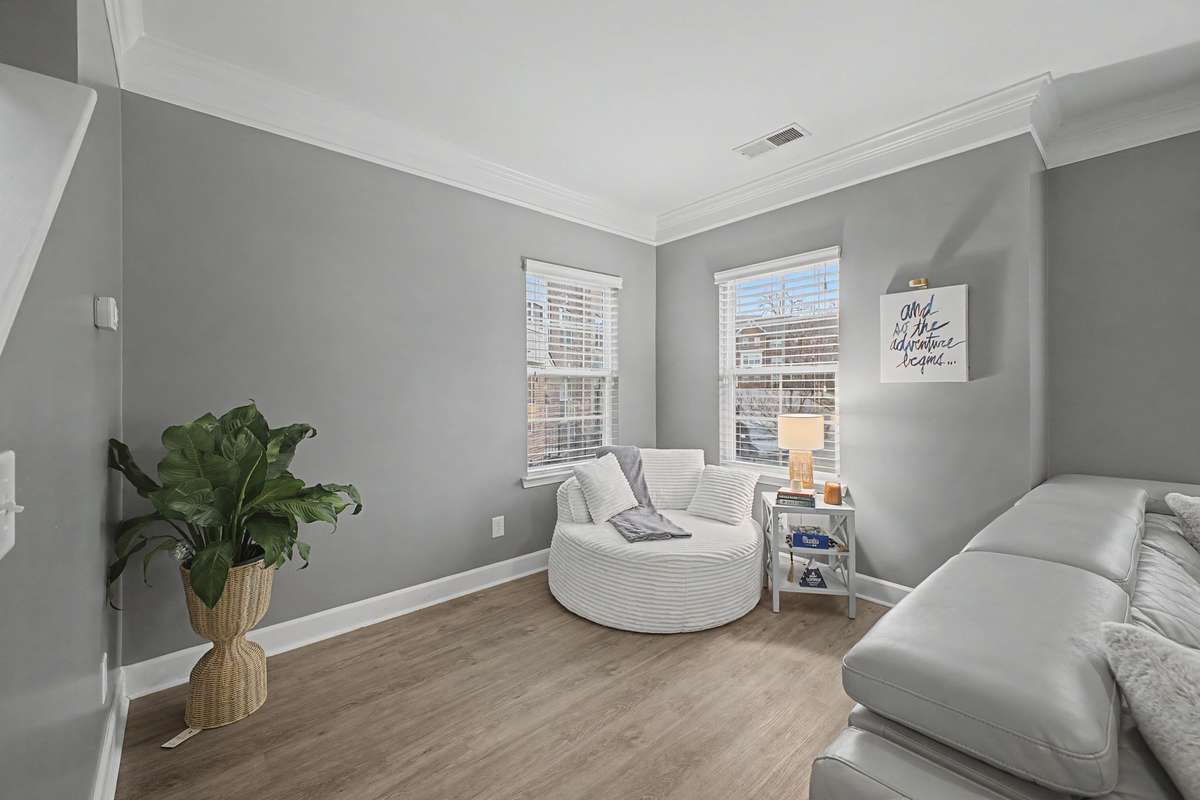 Reading nook off living room