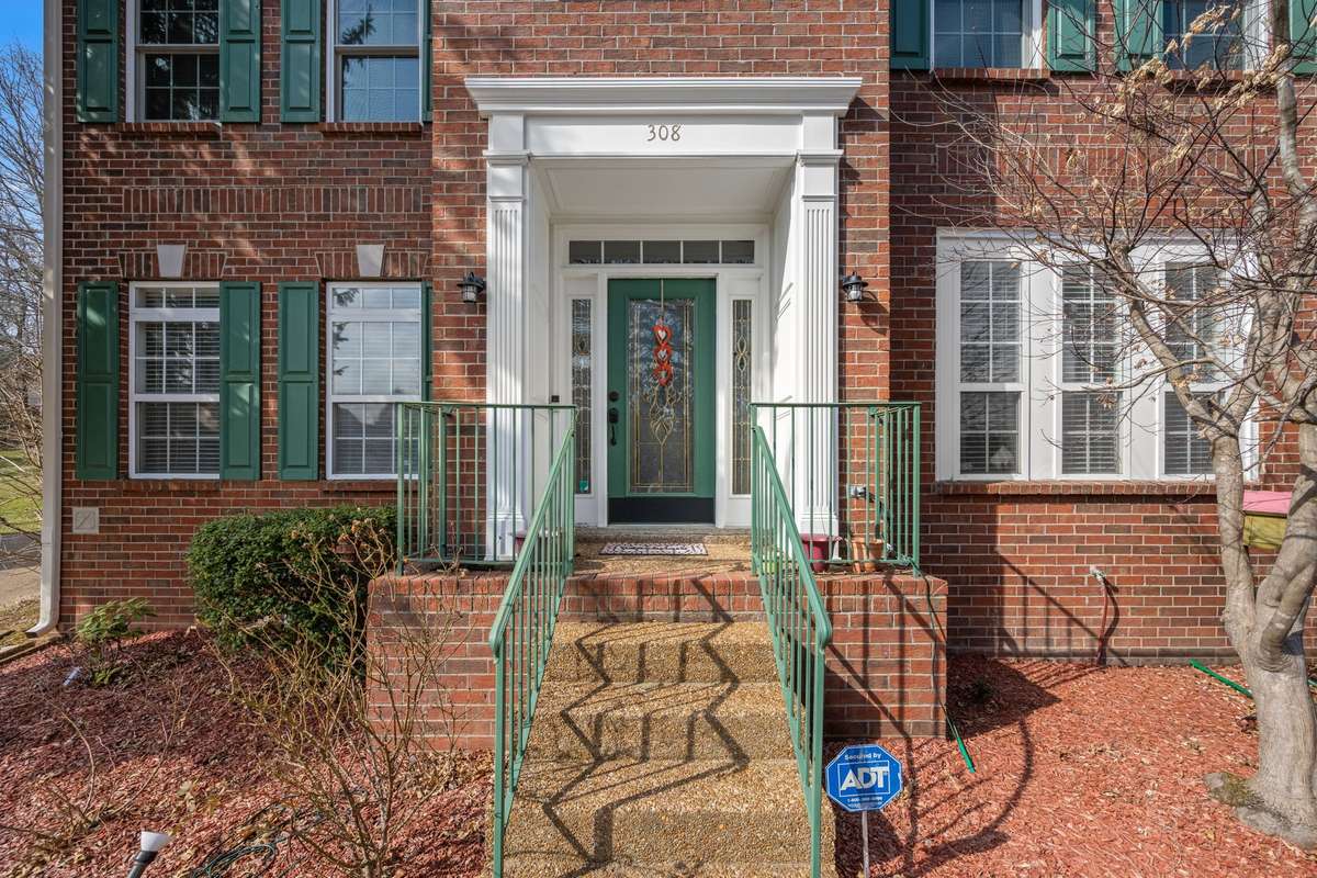Front entrance is beautiful and inviting