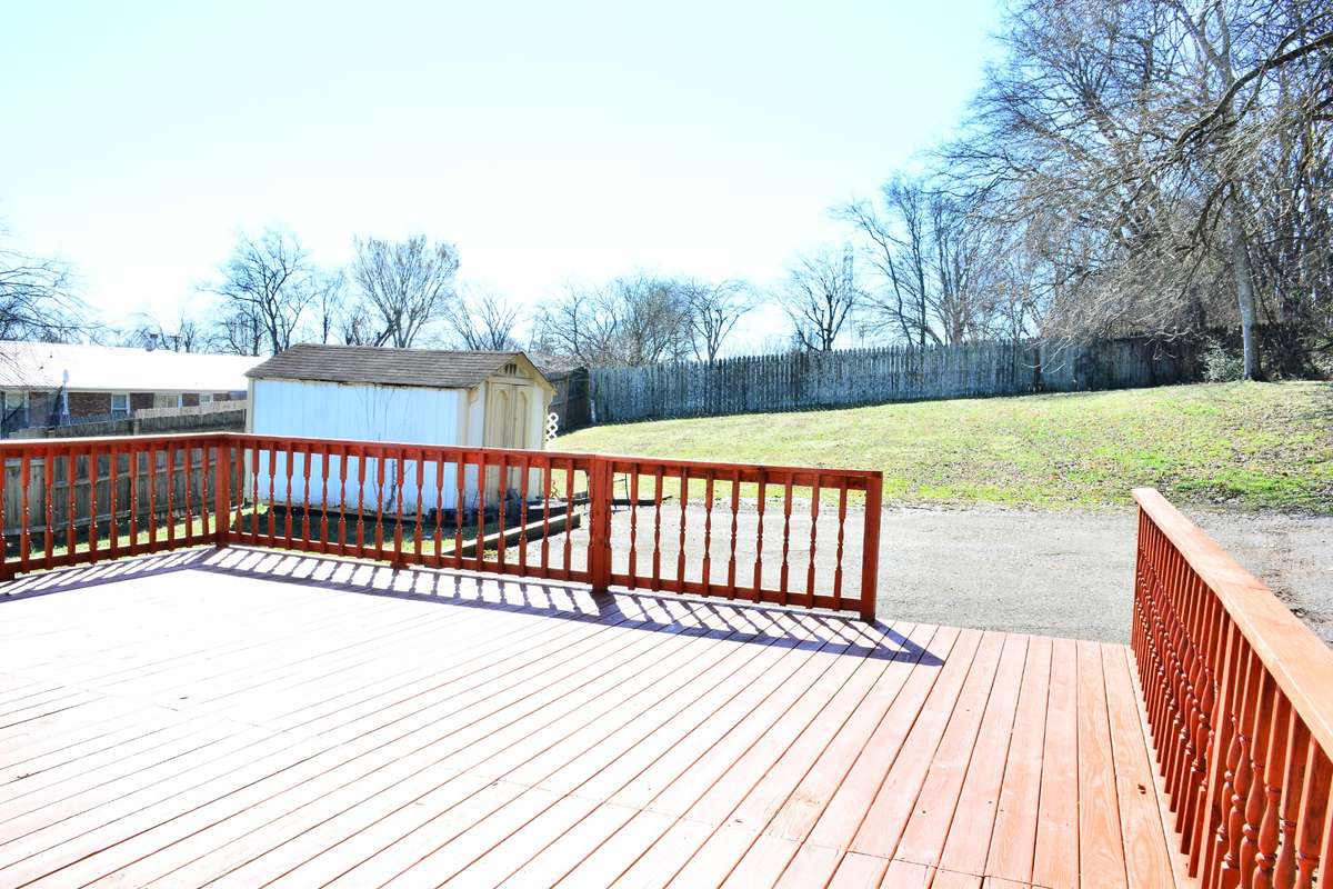 The deck is located directly out the back door and is just waiting for your cookouts, parties or just peaceful evenings