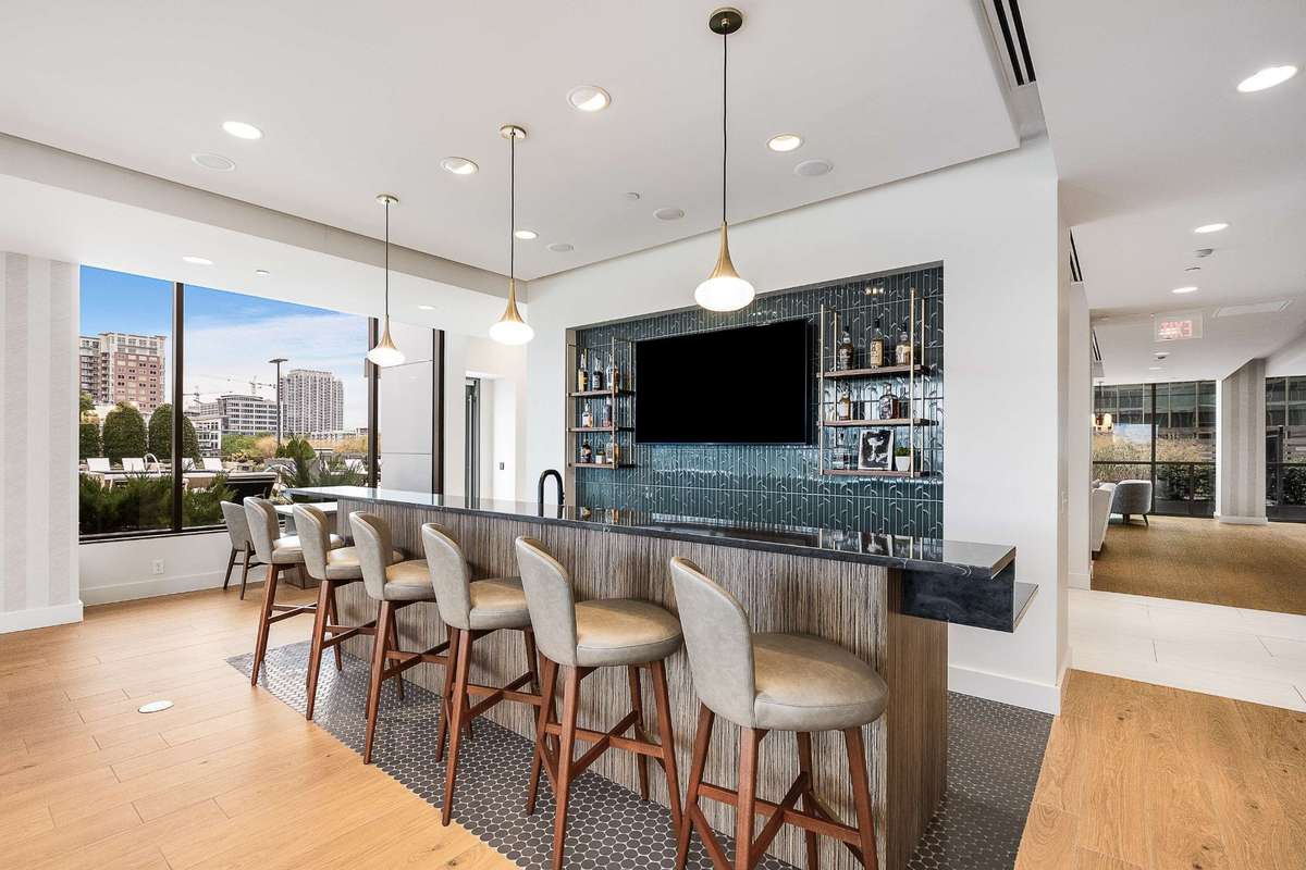 Exceptionally appointed bar area