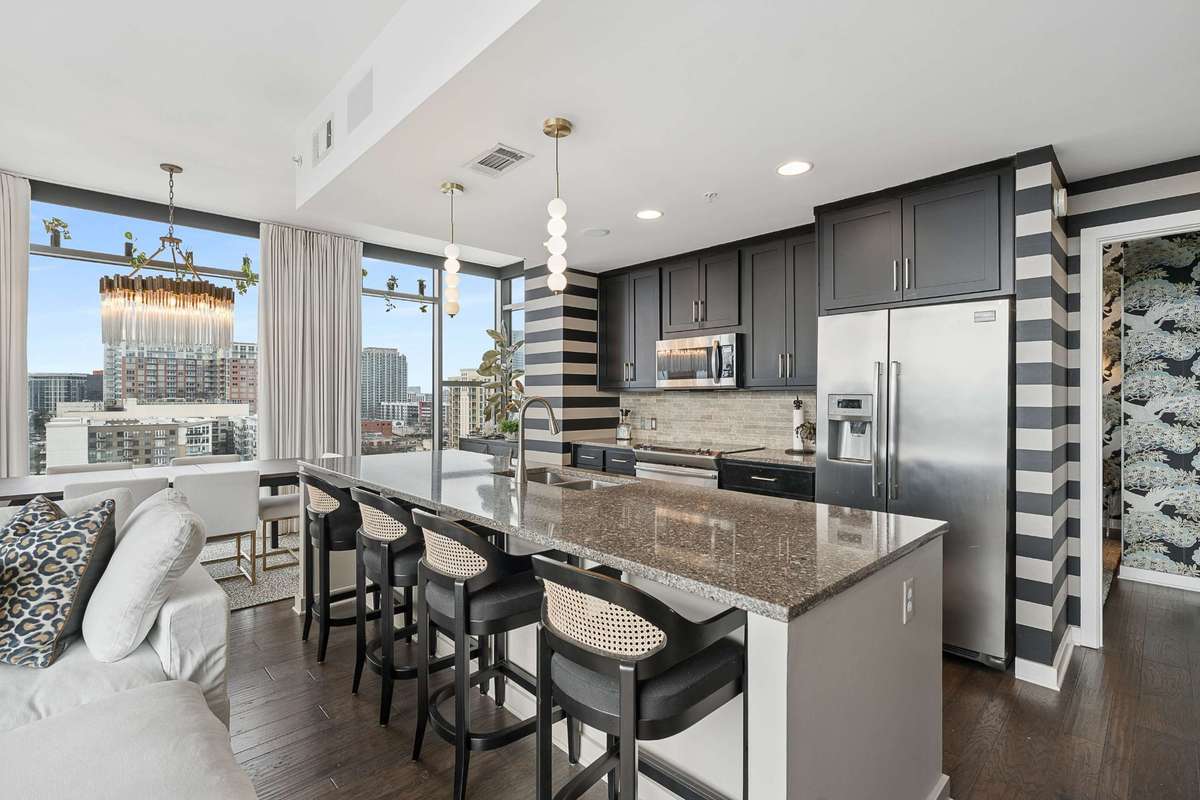 Beautiful natural light bathes this special corner unit