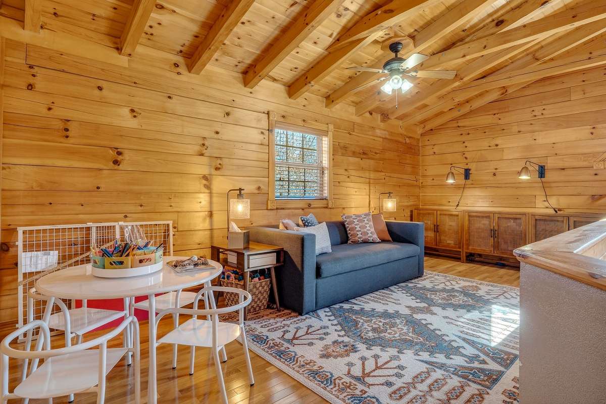 Upper den has many possibilities, office, workspace, extra room for overnight guests.