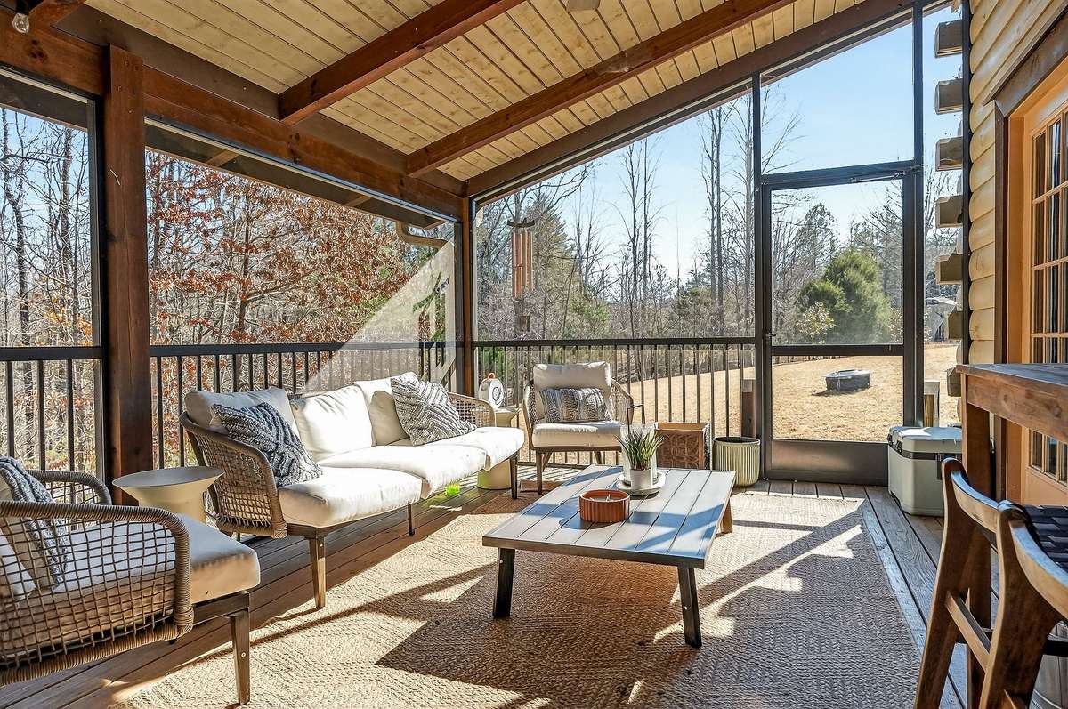 Screened in Back Porch will be a favorite spot to enjoy in your new lake home. Perfect to view the many varieties of wildlife.