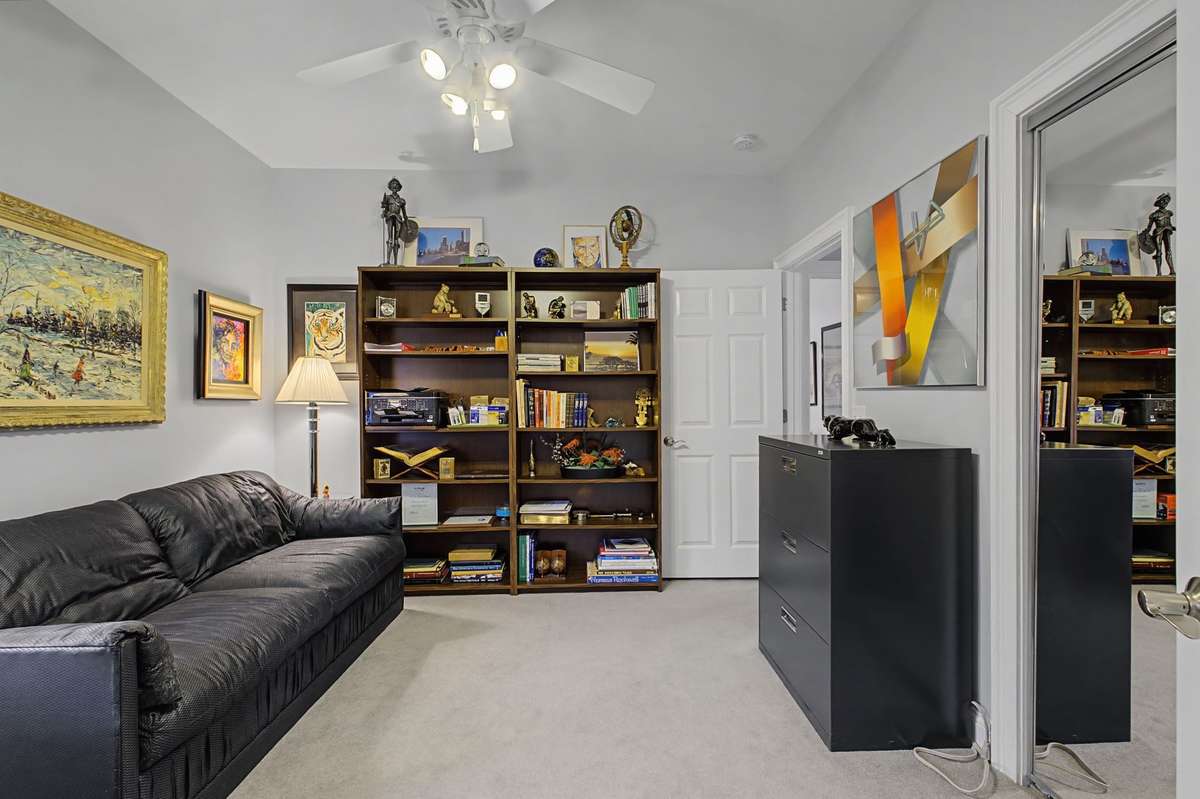 Secondary bedrooms have nice closets.