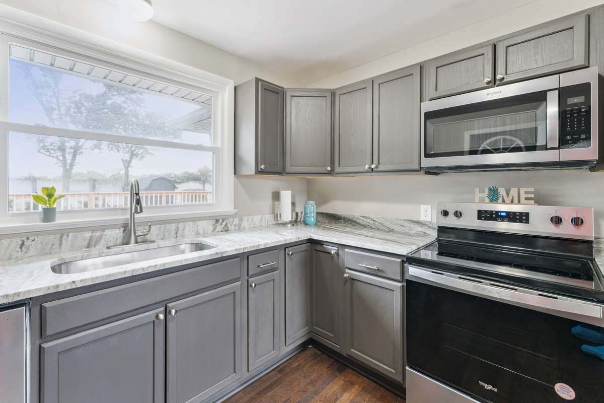 Granite countertops and all new appliances