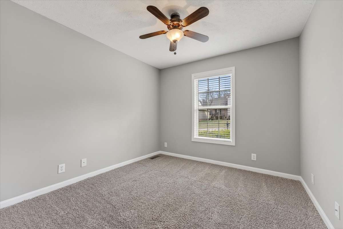 Third bedroom also has a ceiling fan!