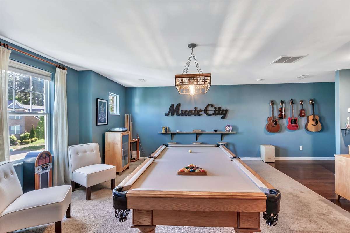 A great angle to show the room's true size.