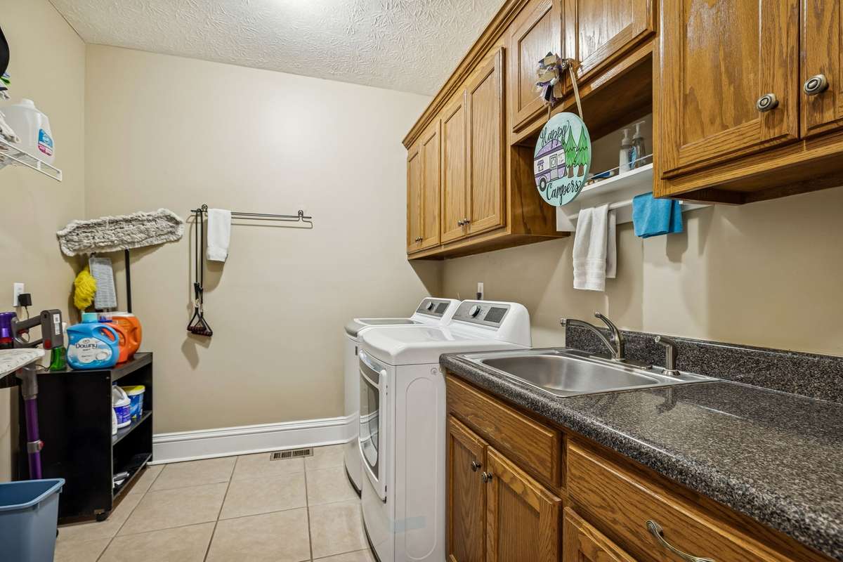 Workspace, Storage and Laundry