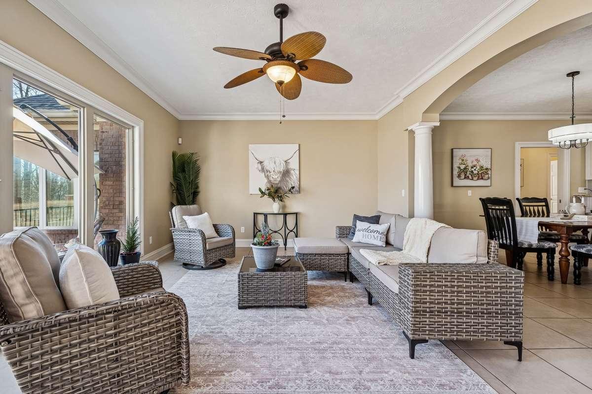 Flex Space offers casual living area